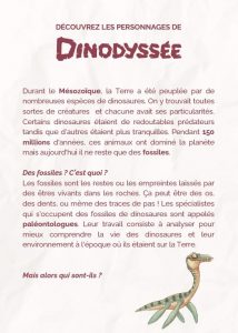 Dinodyssée - Les personnages